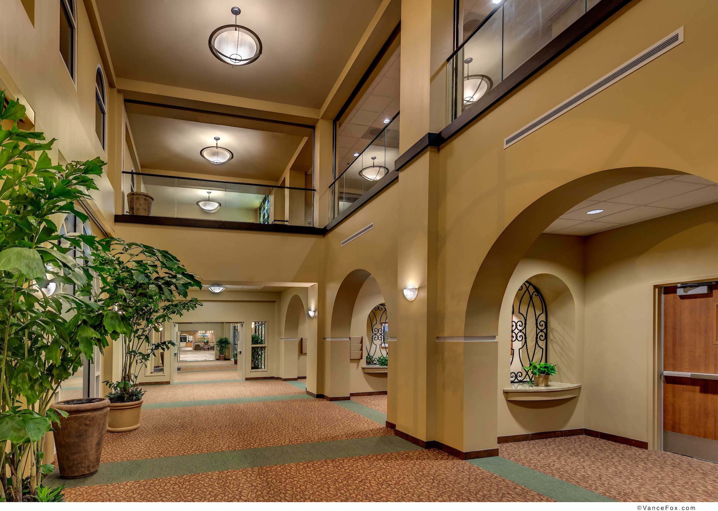 Two Story Lobby